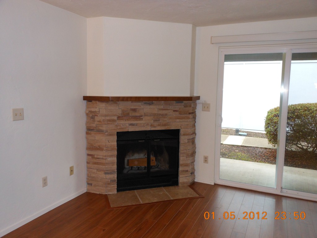 Fireplace, after remodel